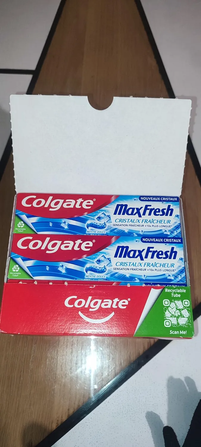 Colgate Max Fresh dentifrice cristaux fraîcheur lot de 12 x 75 ml