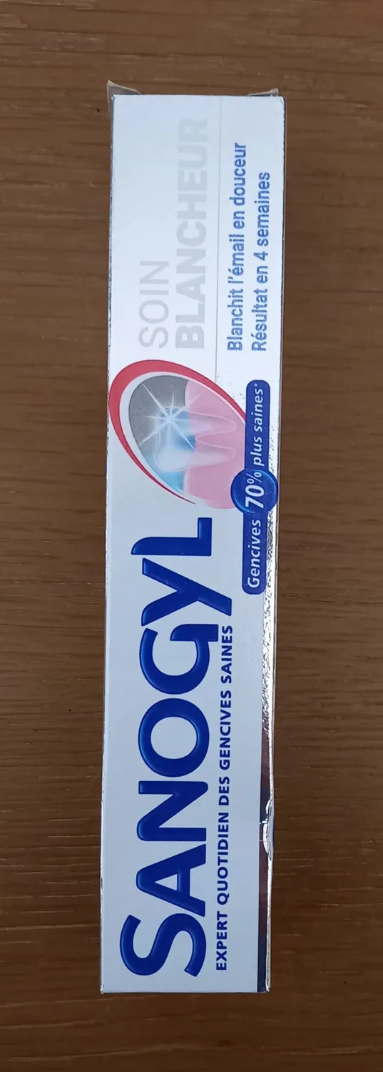 Sanogyl Soin Blancheur dentifrice 75 ml bicarbonate