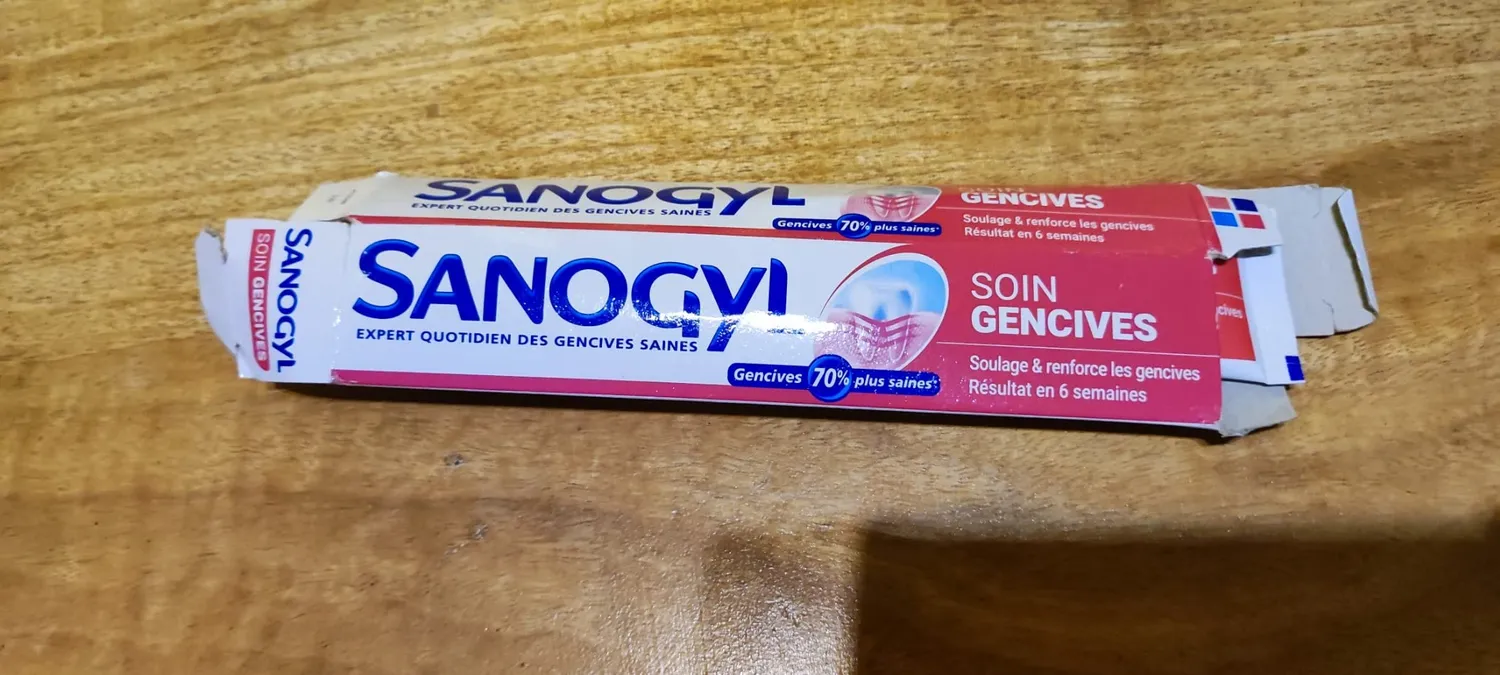 Sanogyl Soin Gencives dentifrice 75 ml vitamines E et B5