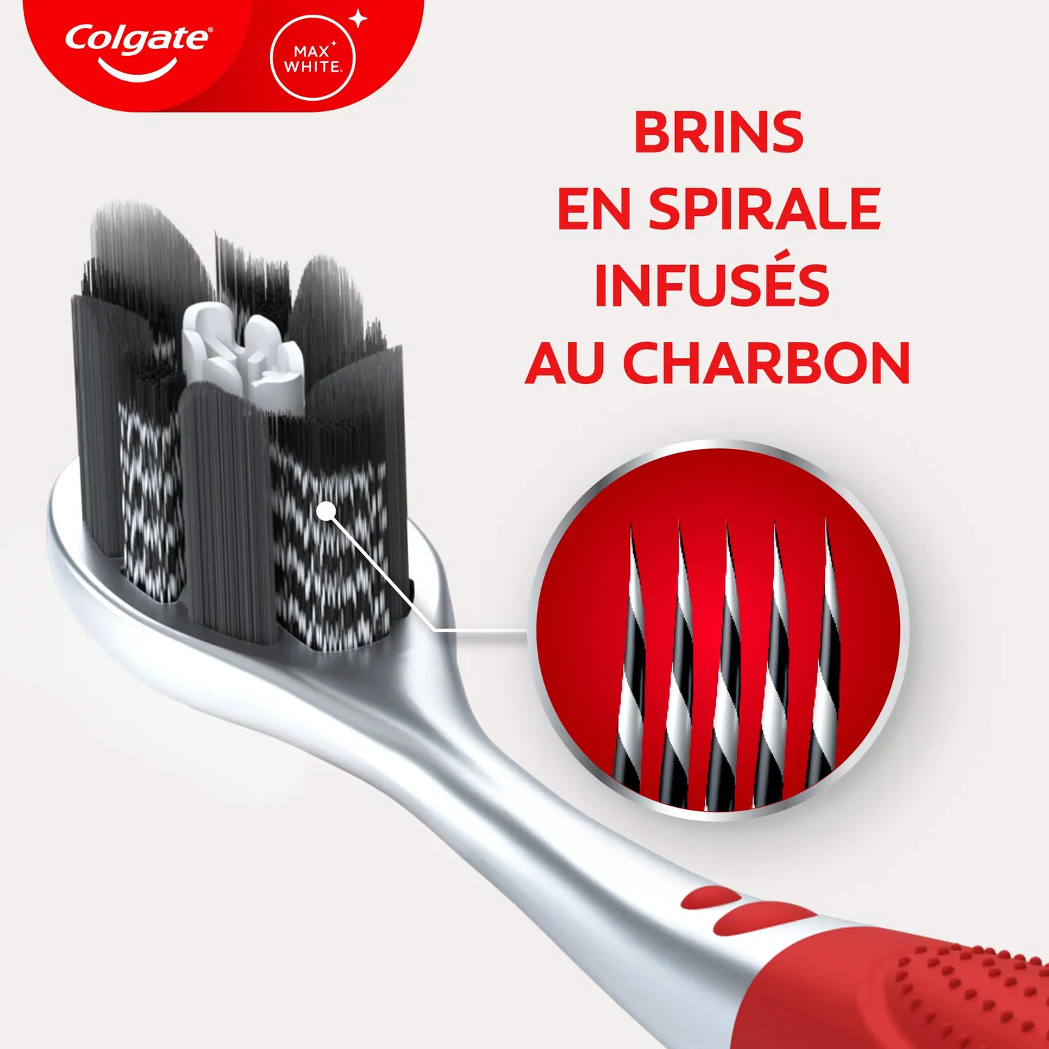 Colgate Max White Ultra brosse à dents souple brins charbon unitaire