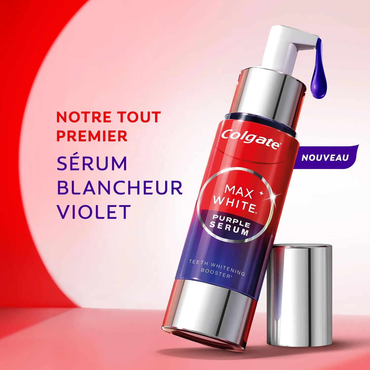 Colgate Max White Purple Reveal sérum blancheur 40 ml violet