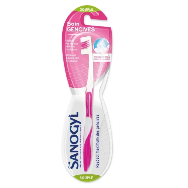 Sanogyl Soin Gencives Souple brosse à dents coloris aléatoire