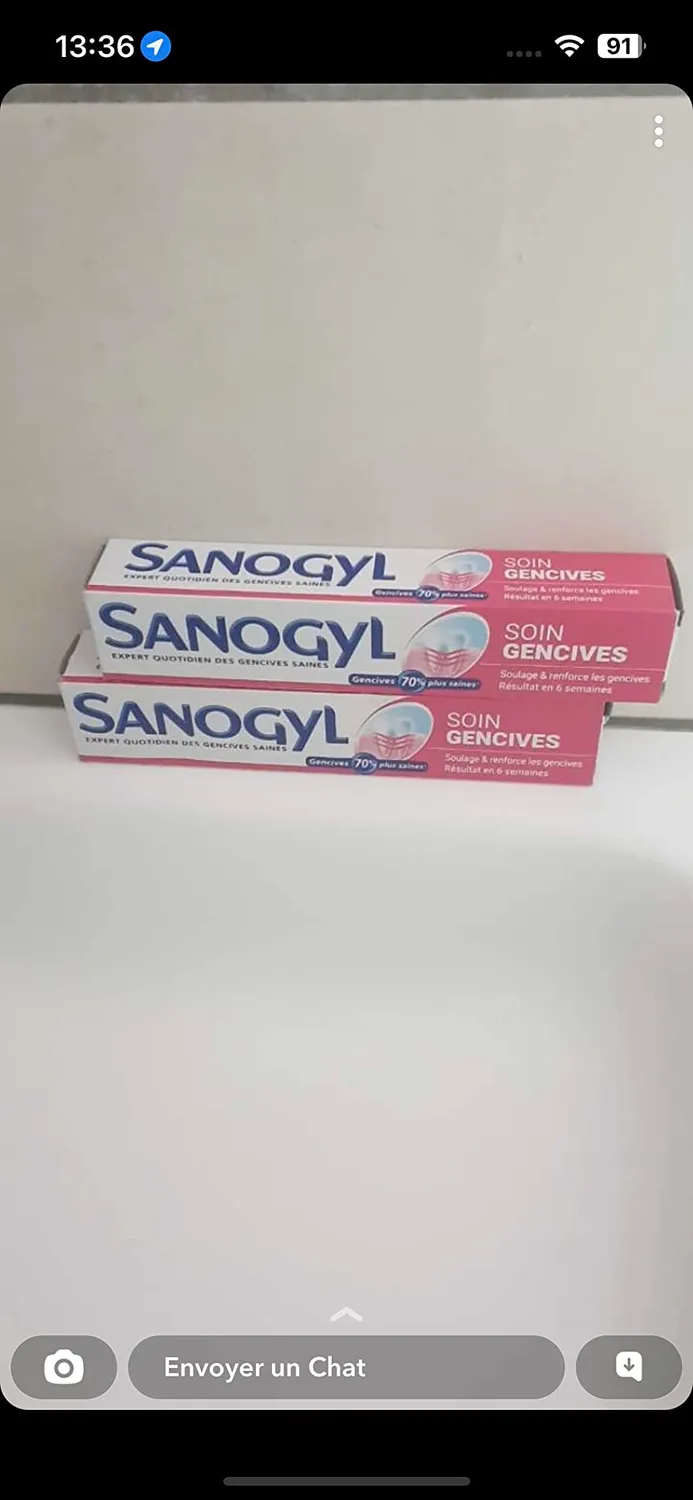 Sanogyl Soin Gencives dentifrice 75 ml vitamines E et B5