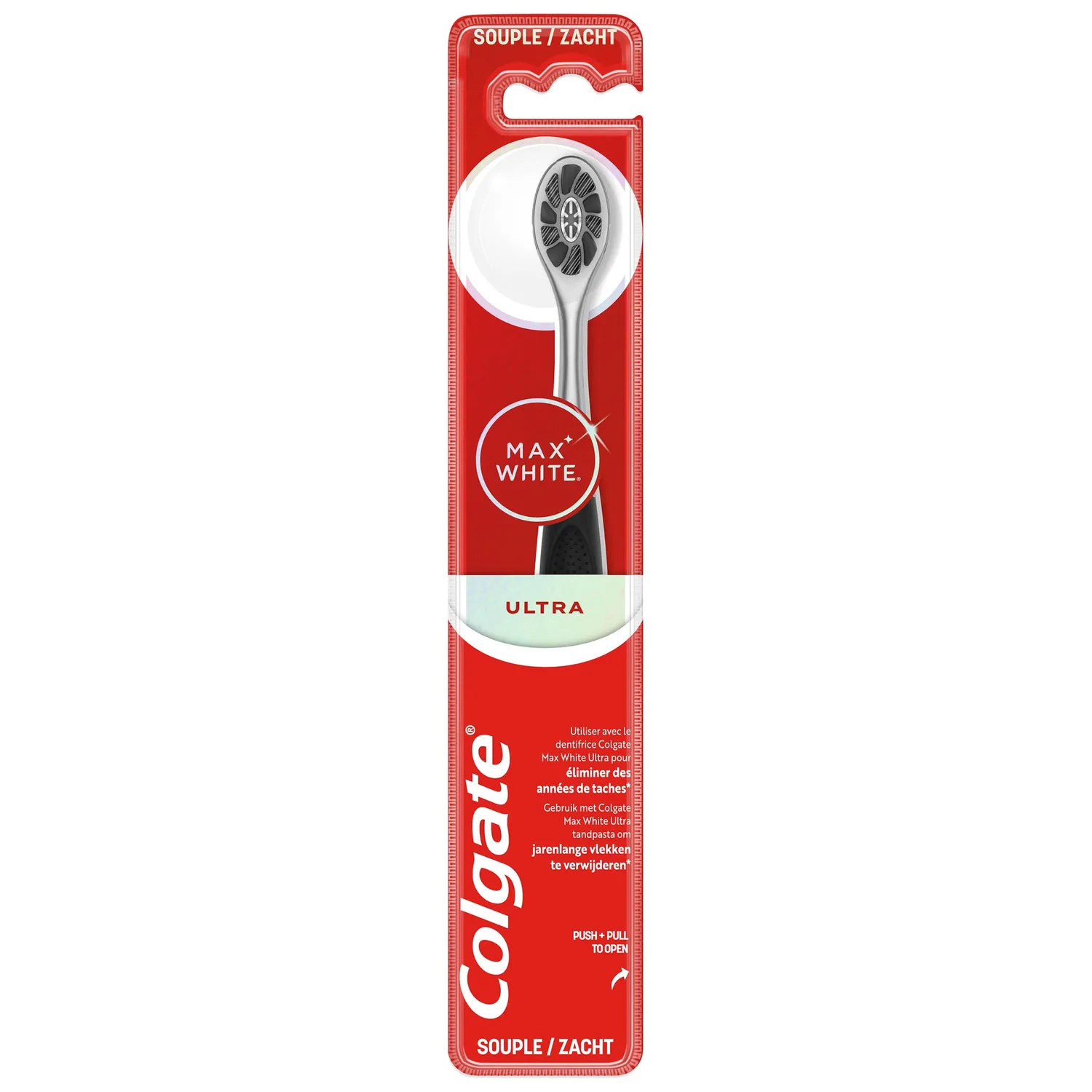 Colgate Max White Ultra brosse à dents souple brins charbon unitaire