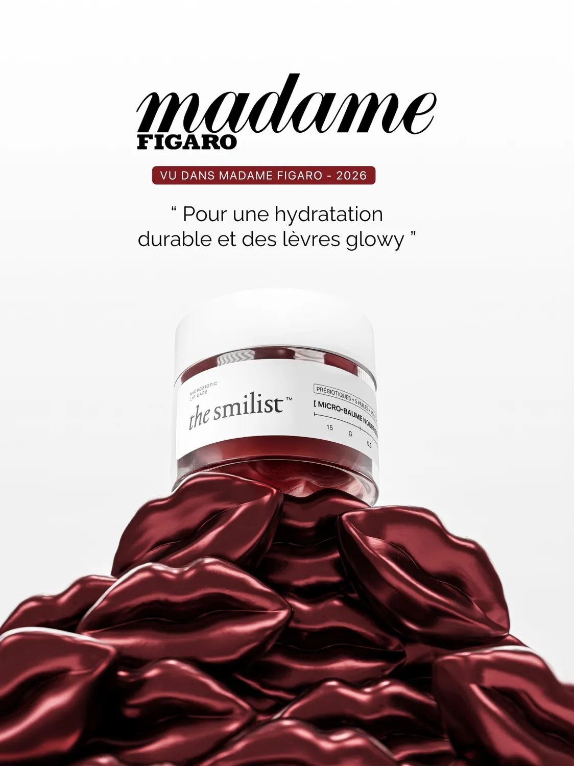 The Smilist Kit Red Kiss kit lèvres baume teinte rouge translucide