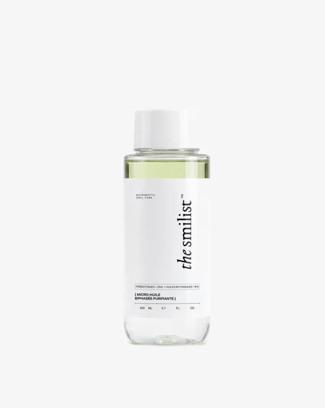 The Smilist Micro-Huile Biphasée Purifiante bain de bouche huile-en-eau