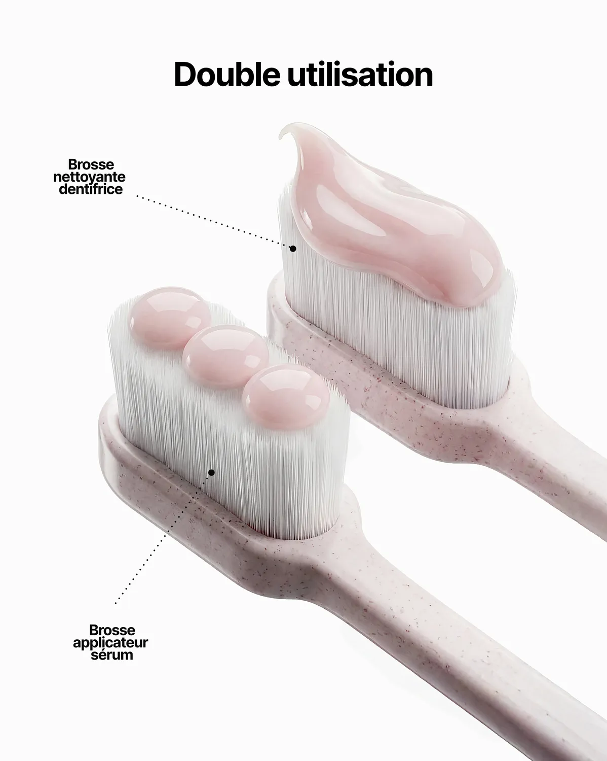 The Smilist Brosse à Dents Polissante Pro brosse à dents rose sans abrasion