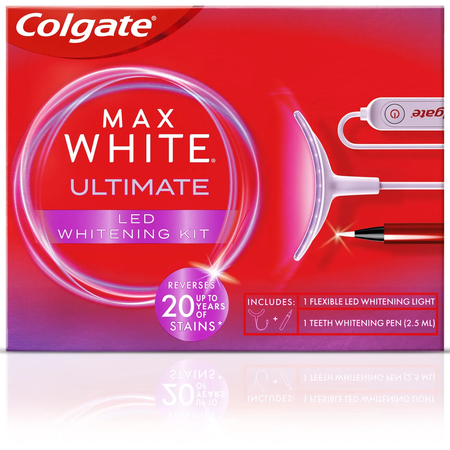 Colgate Max White Ultimate kit blanchiment LED à domicile sérum