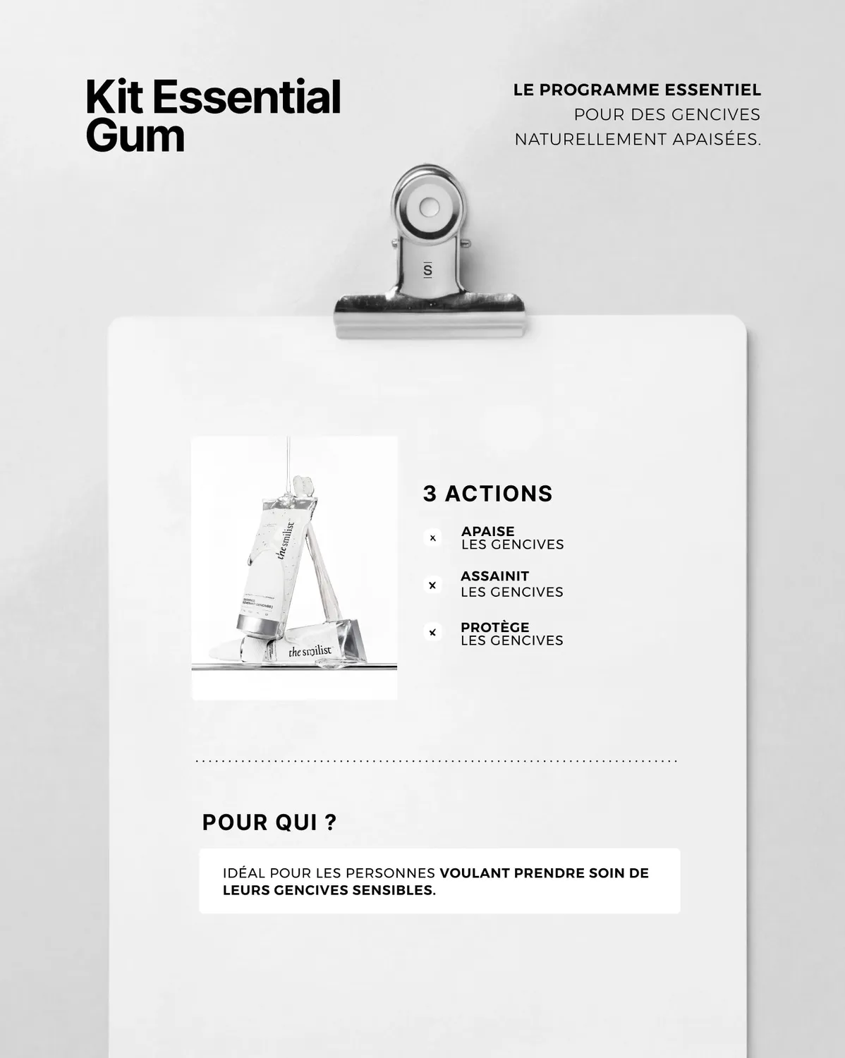 The Smilist Essential Gum kit soin des gencives