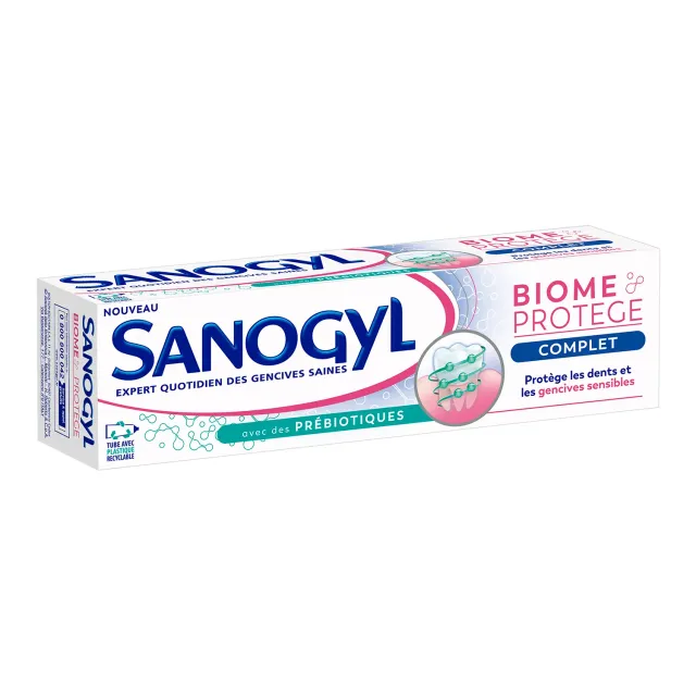 Sanogyl Biome Protège Soin Complet dentifrice 75 ml prébiotiques