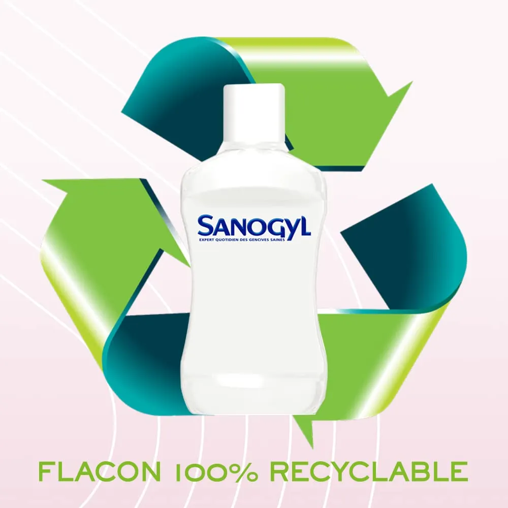 Sanogyl Soin Complet + Blancheur bain de bouche 500 ml fluor