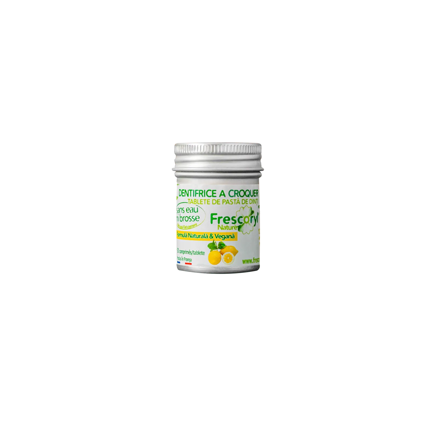 Frescoryl Dentifrice à croquer citron 50 comprimés sans rinçage