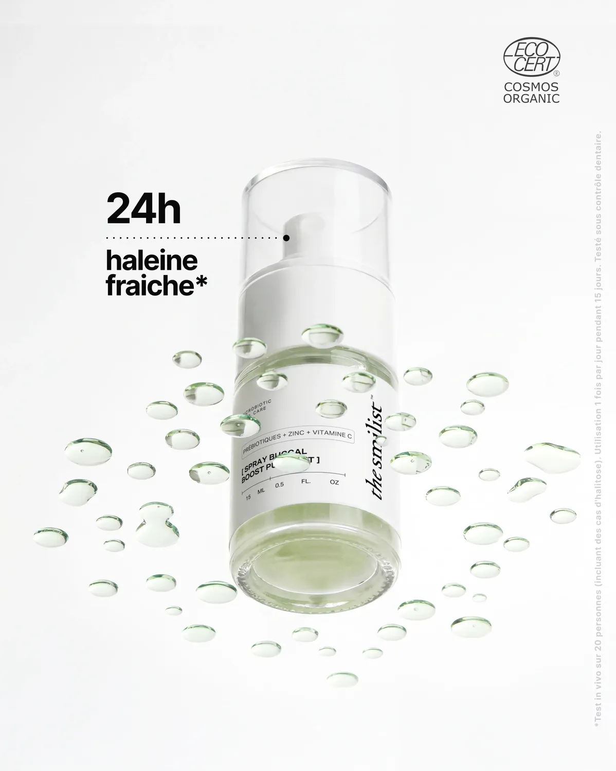 The Smilist Spray Buccal Boost Purifiant brume de bouche zinc