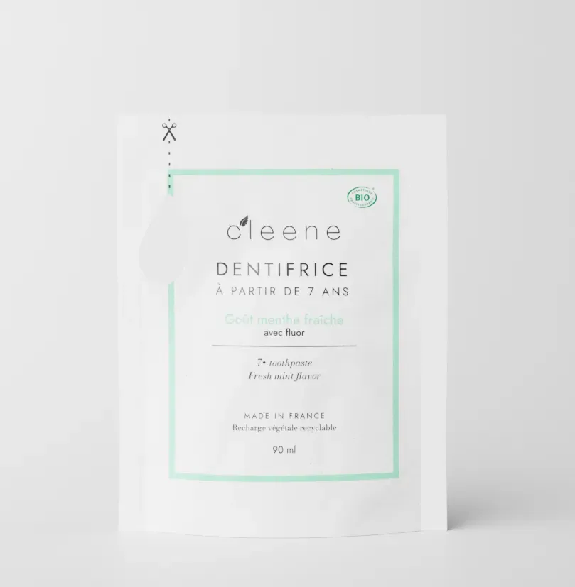 C'leene Eco-Recharge Dentifrice 7+ dentifrice recharge 90 ml fluor