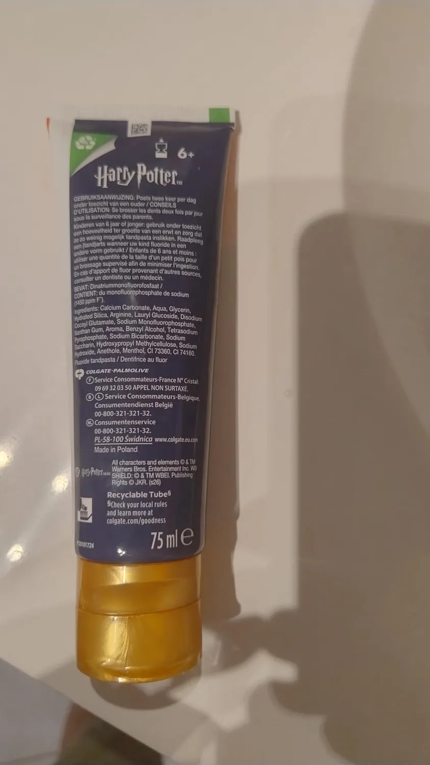 Colgate Harry Potter dentifrice enfant 75 ml menthe douce dès 6 ans