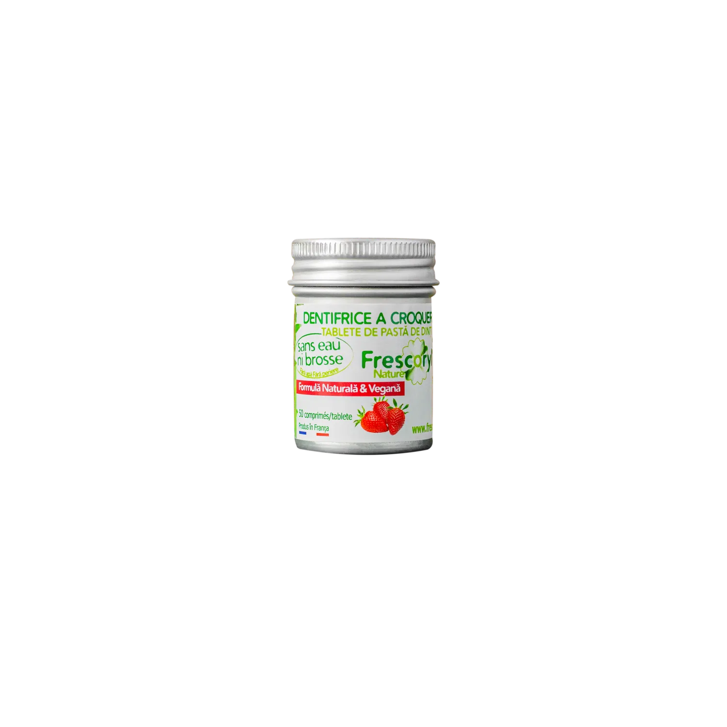 Frescoryl dentifrice à croquer 50 comprimés fraise sans rinçage