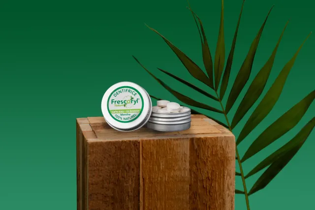Frescoryl dentifrice à croquer menthe 20 comprimés boîte métal